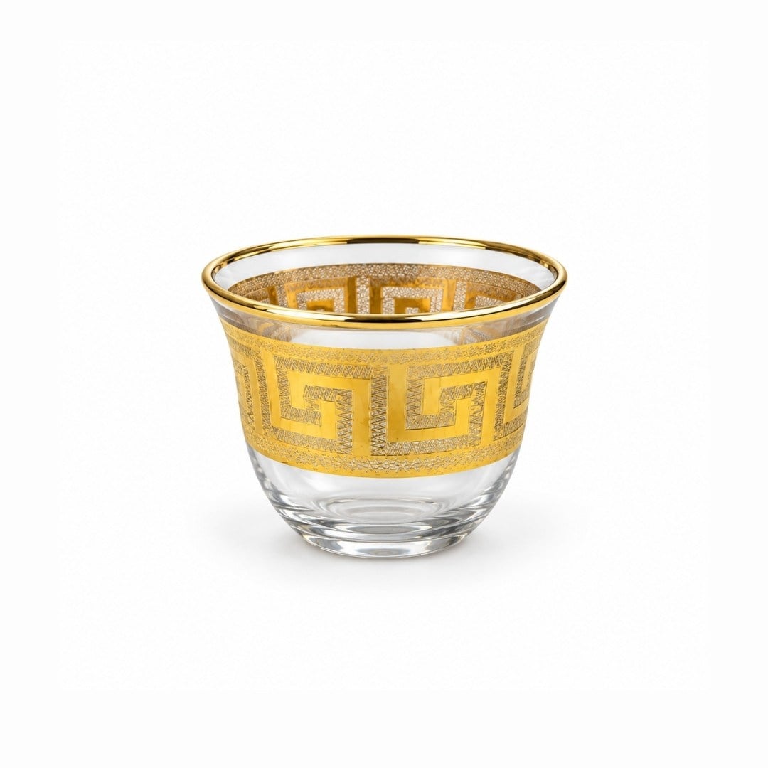 Kahve Yanı BardaklarıMirra 6 Lı Bardak Versace Gold