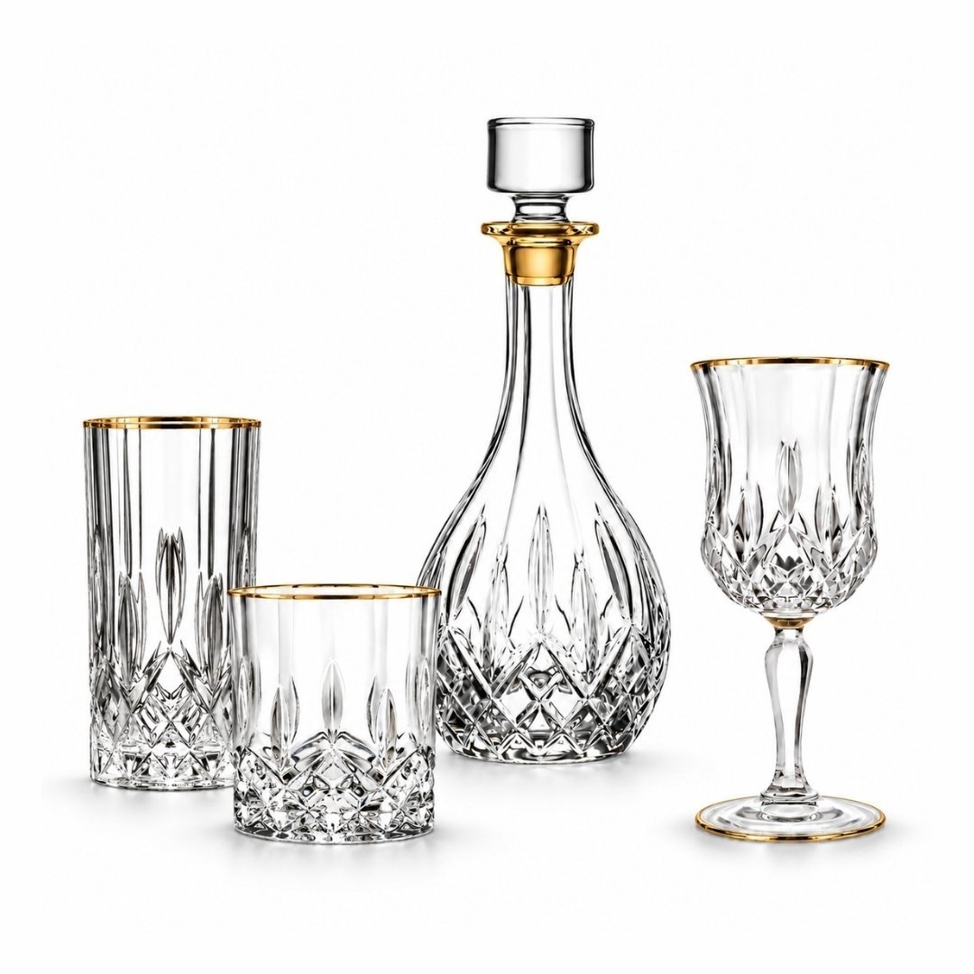 Bardak SetleriOpera RCR Kristal Cam 37 Parça Bardak Takımı - Gold