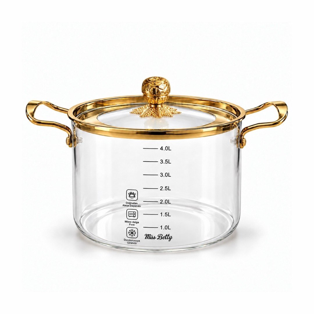 Tencere ve TavalarRose Deluxe Cam Tencere 4,5 Litre