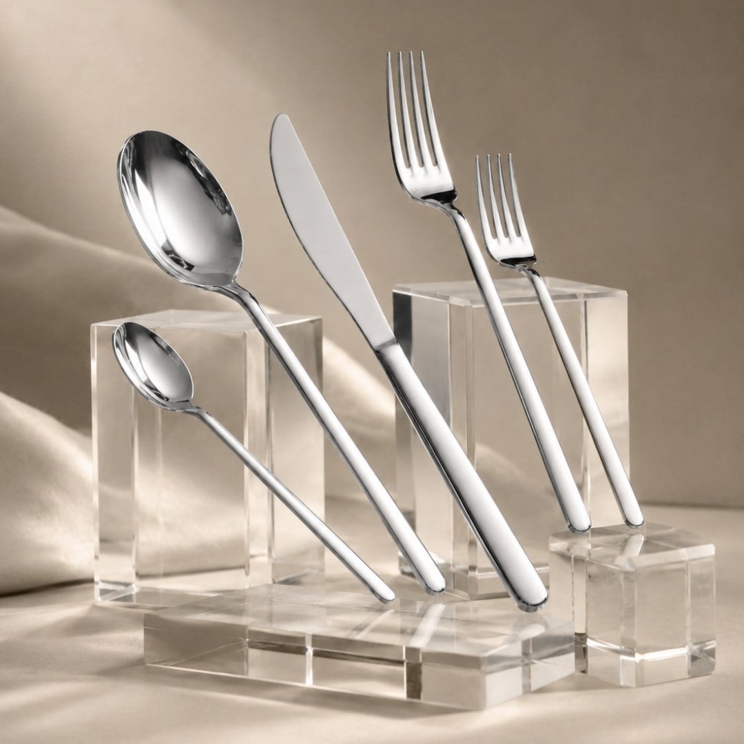 Flatware SetRoyal Mademoiselle Vogue 60 Parça Kaşık Çatal Bıçak Takımı - Sade