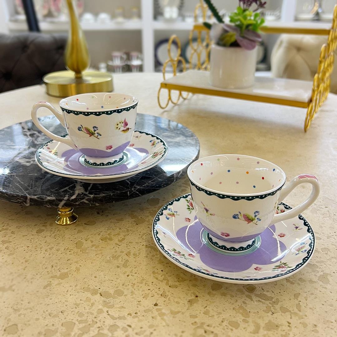 Coffee CupRoyking 2 Li Kahve Fincanı Lila
