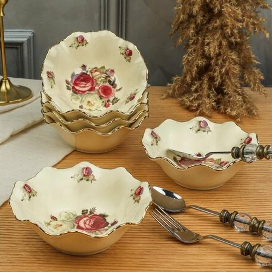 SunumlukRoyking Rose 6 Lı Çorba Kasesi