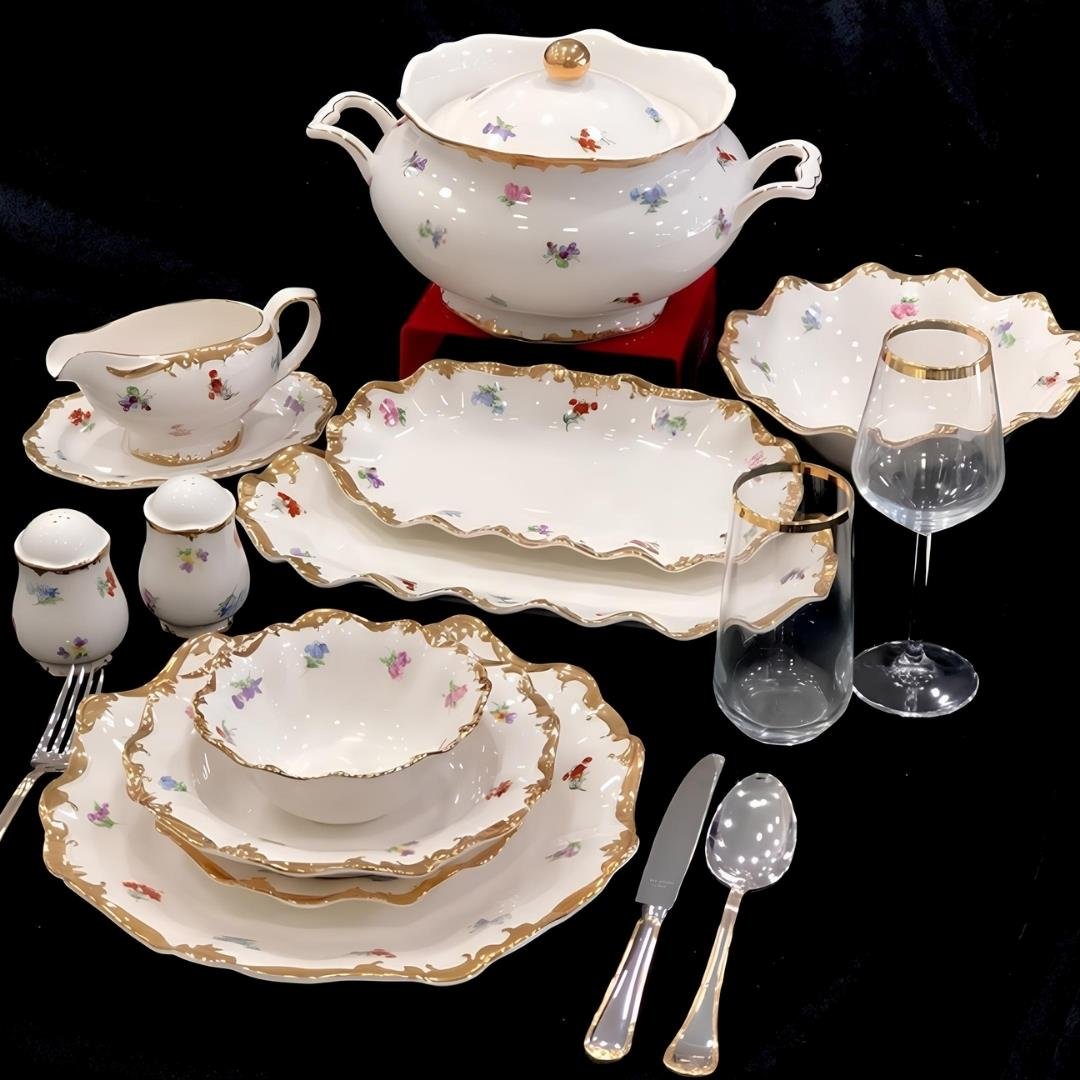 Dinner Set for 12Royking Royal Garden 60 Parça 12 Kişilik Yemek Takımı