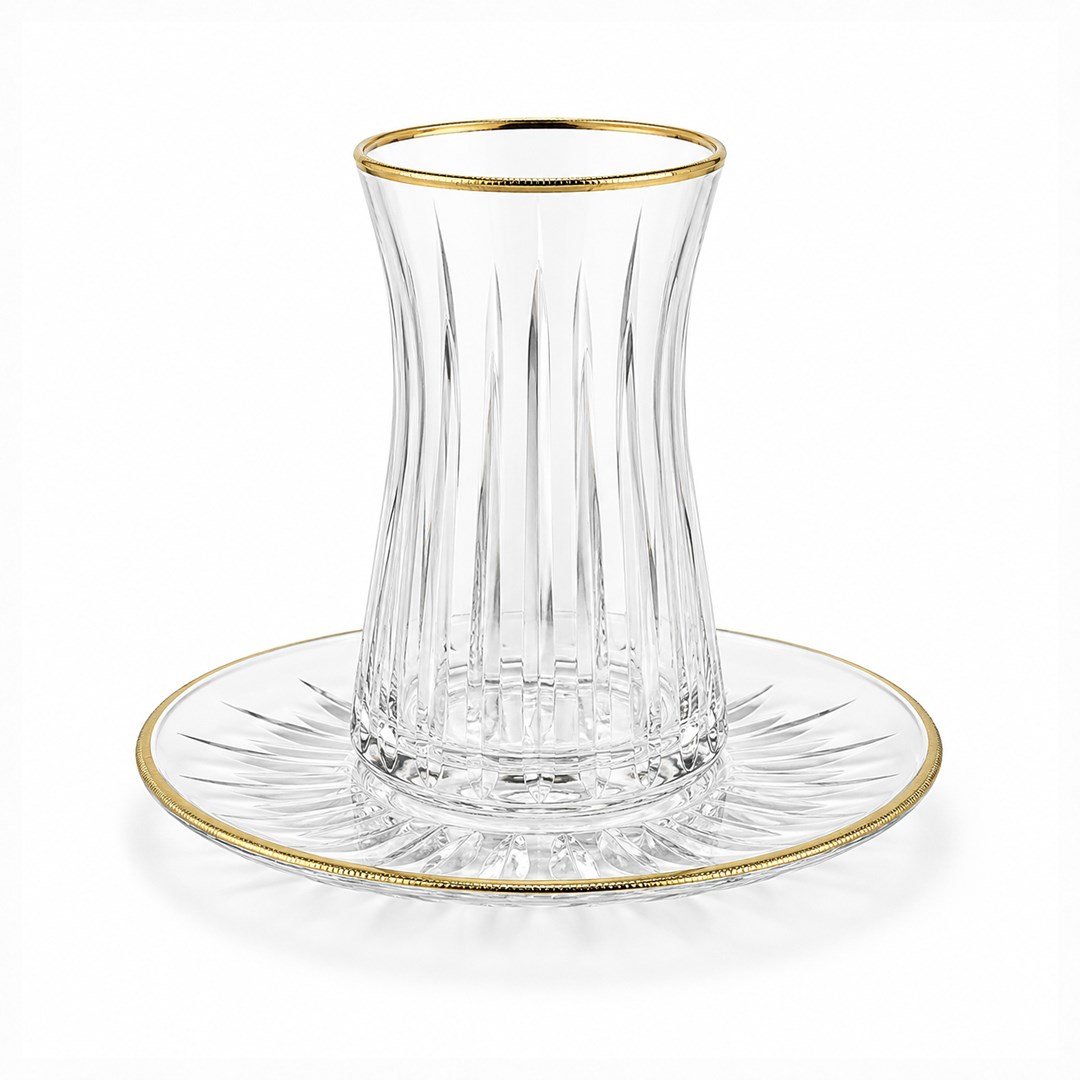 Çay BardaklarıSunline 6 Lı Çay Seti Gold