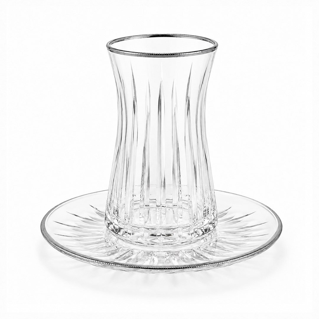 Çay BardaklarıSunline 6 Lı Çay Seti Platin