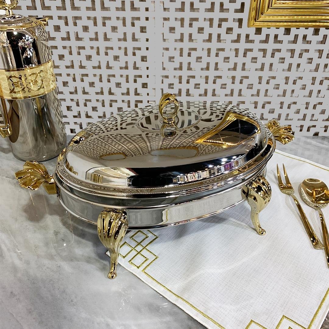 Serving PlateSuntoza Oval Heated Service Set 3.4 Liter - Gold
