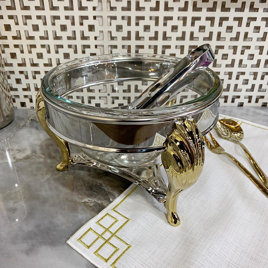 SunumlukSuntoza Salata Servis Seti 4 Litre - Gold