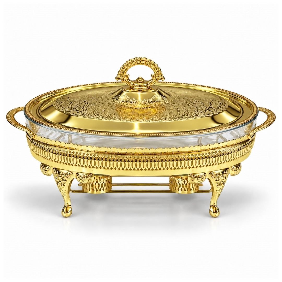 Servis & Sunum ÜrünleriWinterbach Calista Isıtıcılı Oval Büyük Sunumluk Gold