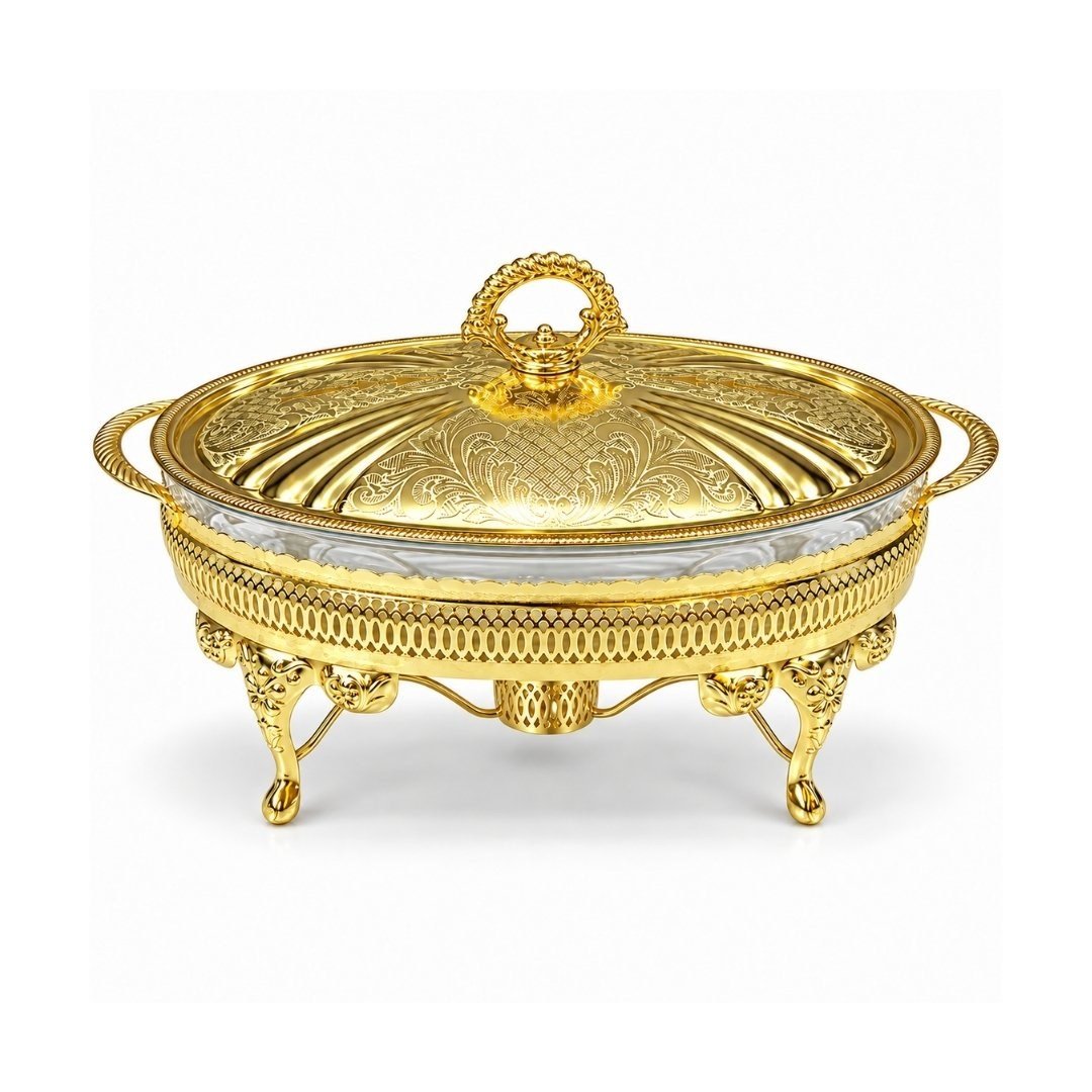 Servis & Sunum ÜrünleriWinterbach Calista Isıtıcılı Oval Orta Sunumluk Gold