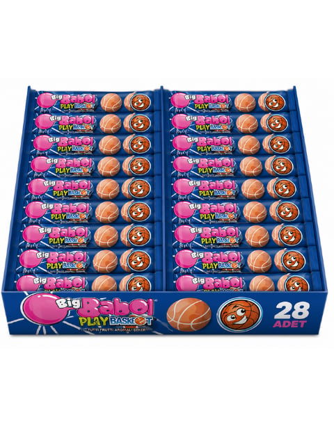 Big Babol Play Basket Kola Ve Limon Aromalı Balonlu Sakız 20 GR X 28 Adet