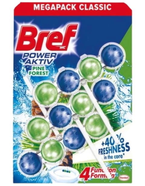 Bref Power Aktiv Klozet Blok Çam 3'lü