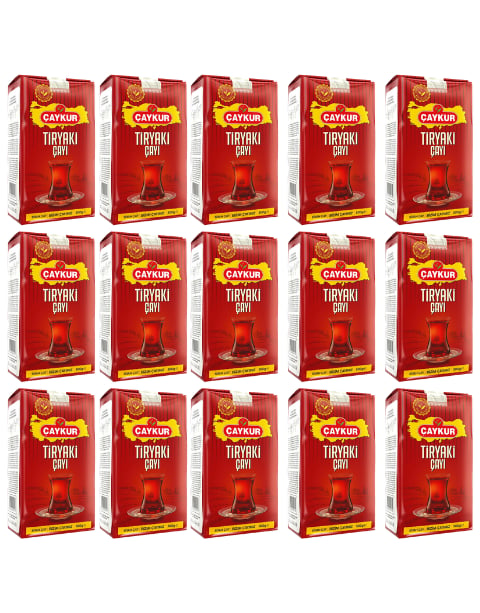 Çaykur Siyah Çay Tiryaki Çayı 500 GR X 15 Adet