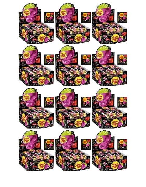 Chupa Chups Çilek Ve Misket Limonu Aromalı Lolipop Şekerleme 15 GR X 25 Adet X 12 Adet