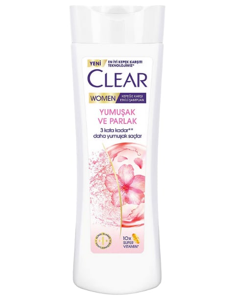 Clear Women Kepeğe Karşı Etkili Şampuan Yumuşak Ve Parlak 350 ML