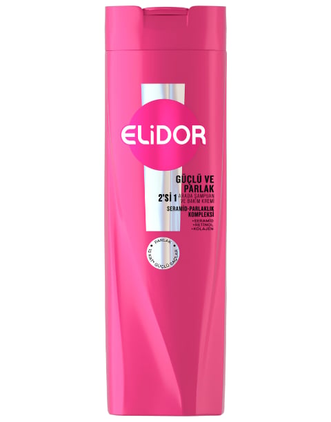 Elidor Güçlü Ve Parlak 2'Si 1 Arada Şampuan Ve Bakım Kremi 400 ML