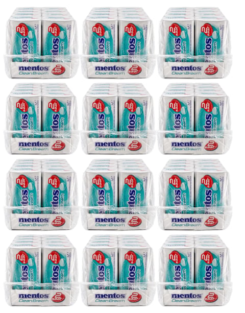 Mentos Clean Breath Yoğun Nane Aromalı Şekersiz Tatlandırıcılı Tablet Şekerleme 35 GR X 12 Adet X 12 Adet
