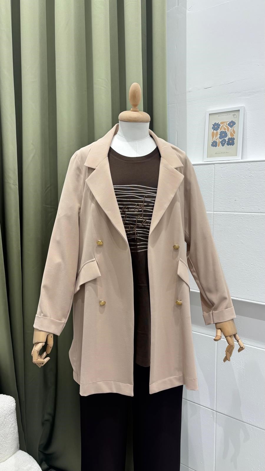 NOŞHE 3079 ASTARSIZ BLAZER CEKET