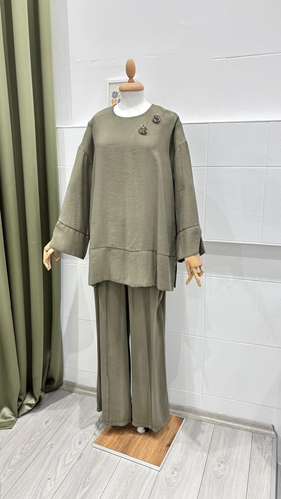 PUANE 14493 BROŞLU PANTOLONLU TAKIM