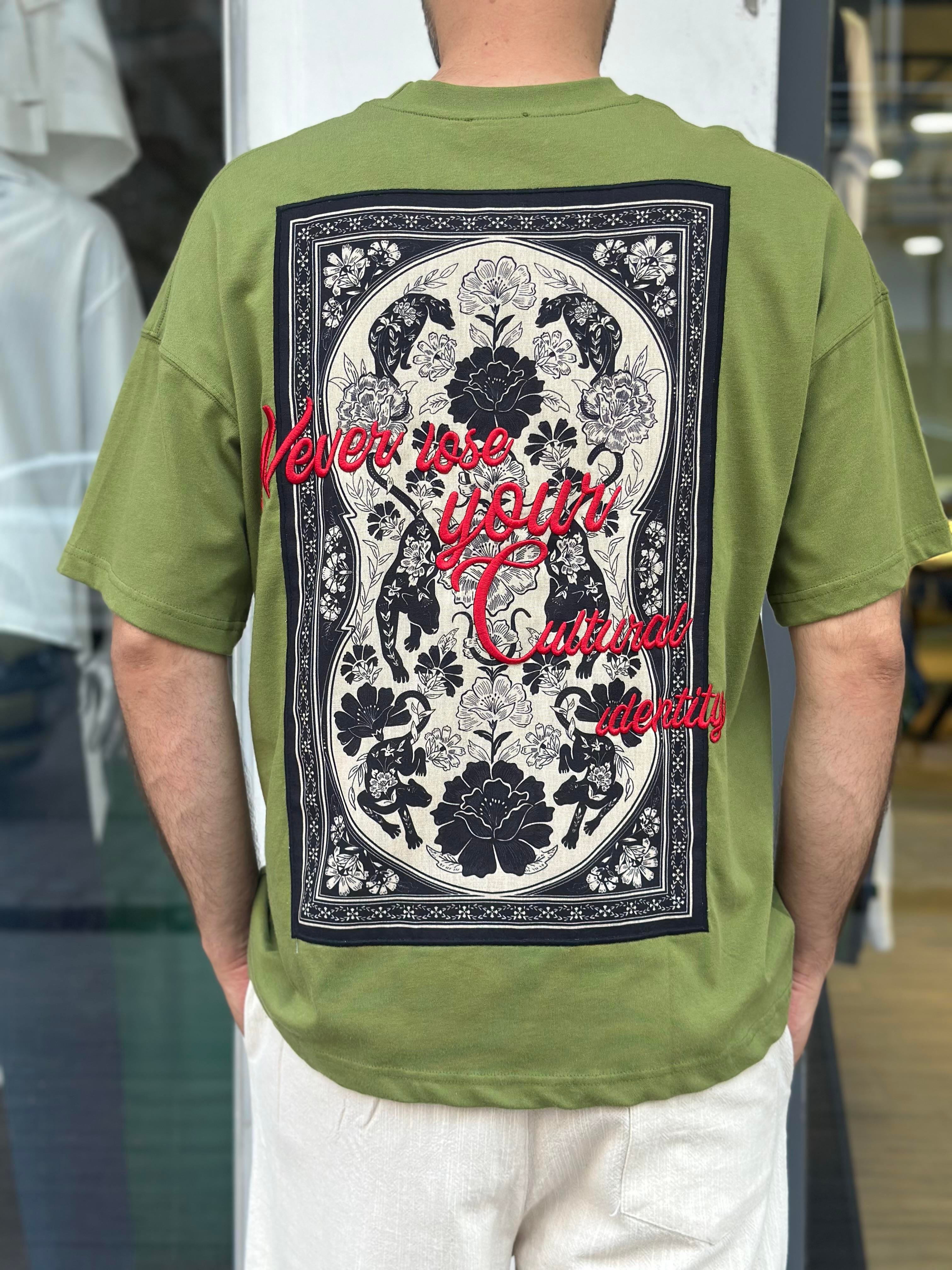 Oversize baskılı t-shirt
