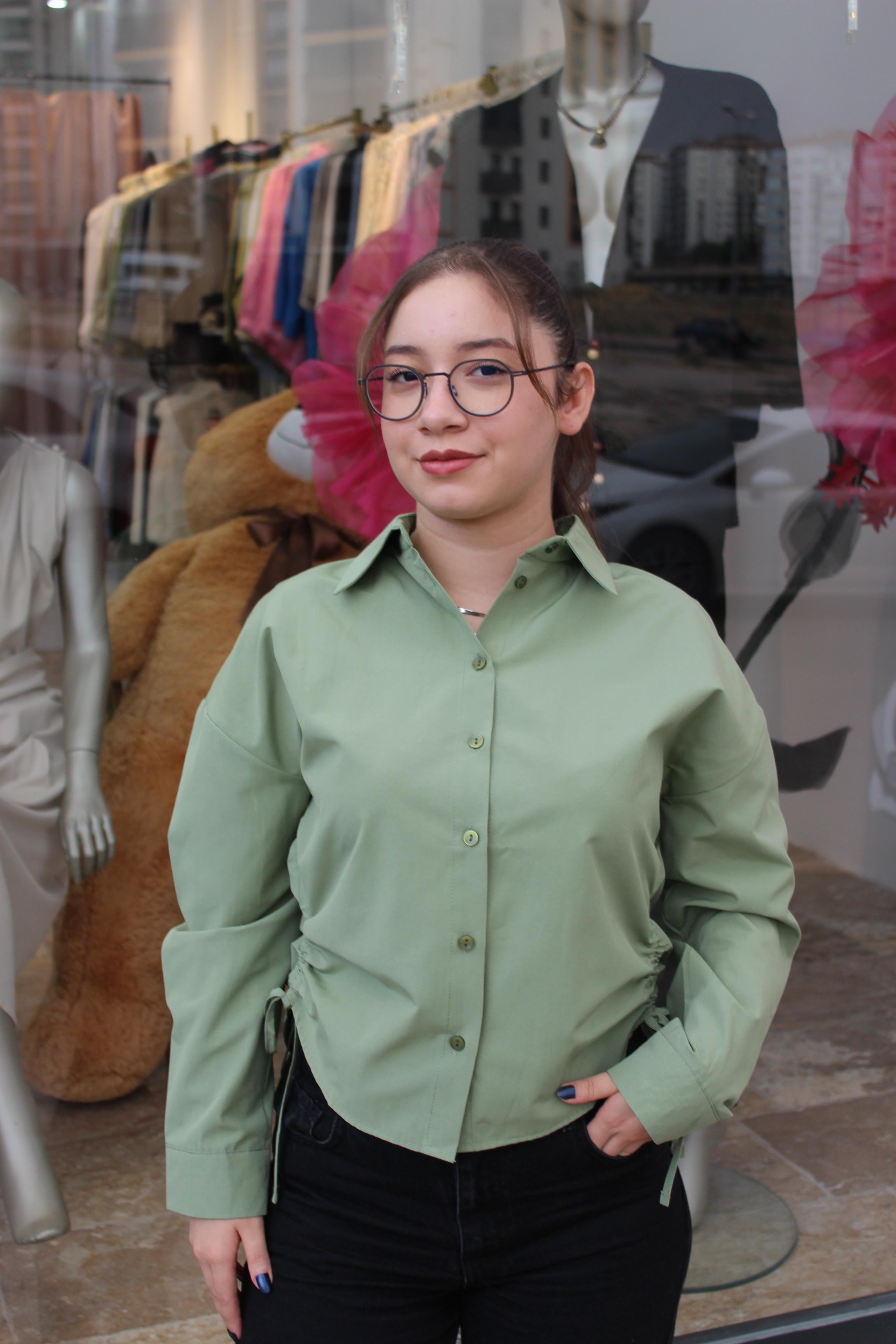 Yandan İpli Gömlek 