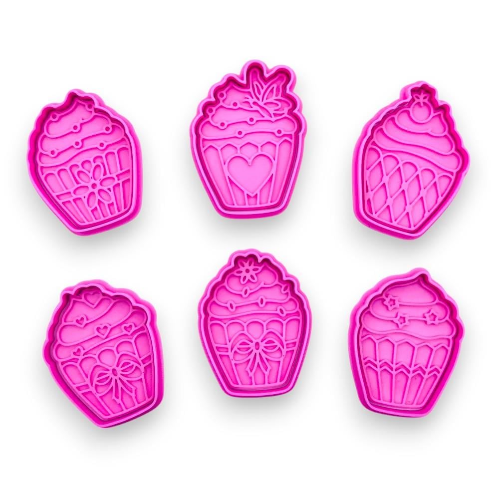 Cupcake cookie cutters set