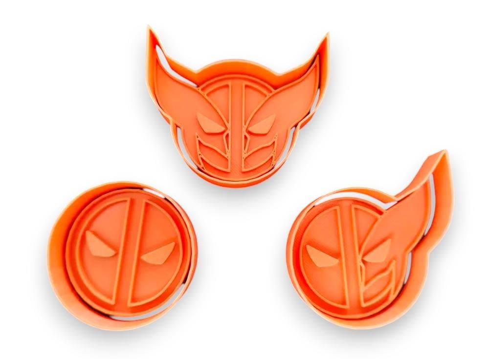 Deadpool and Wolverine Cookie cutters set