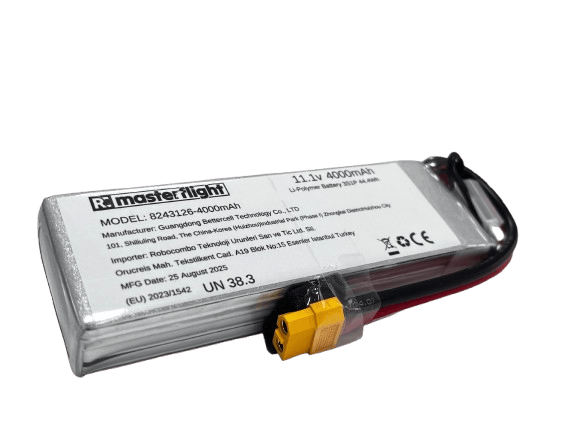 11,1V Li-po Pil 4000mAh 40C 3s Lityum Polymer Batarya