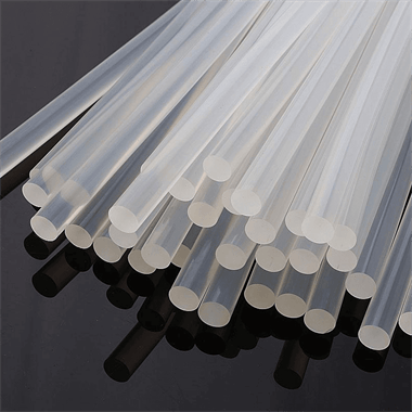 12x300mm Şeffaf Mum Silikon Çubuk (Kalın) - 1 Adet