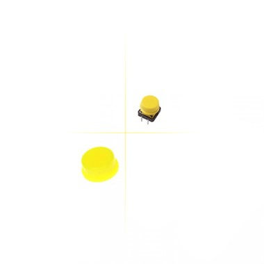 13mm Tact Buton Başlığı (Sarı)