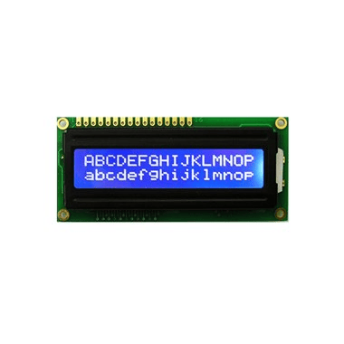 16x2 Karakter LCD Ekran Pinli - Mavi