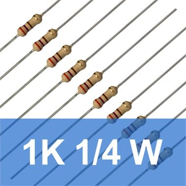 1K 1/4W Direnç (10 Adet)