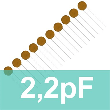 2.2pF Seramik Kondansatör (10 Adet) Mercimek Kondansatör