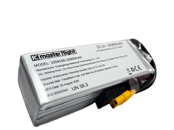 22,2V Li-po Pil 10000mAh 65C 6s Lityum Polymer Batarya