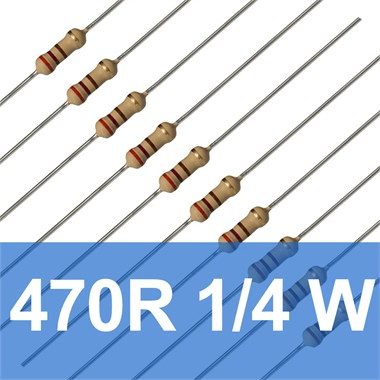 470R 1/4W Direnç (10 Adet) 470 Ohm