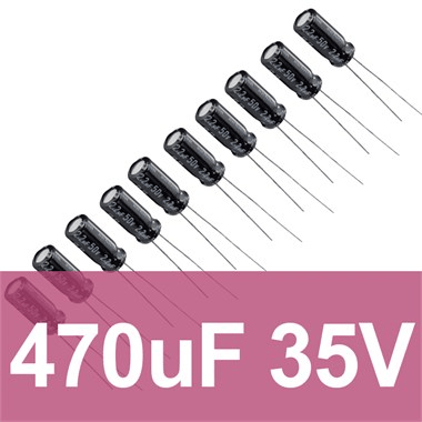 470uF 35V Elektrolitik Kondansatör (10 Adet)
