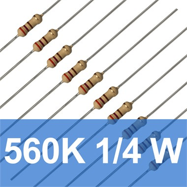 560K 1/4W Direnç (10 Adet)