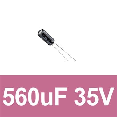 560uF 35V Elektrolitik Kondansatör (10 Adet)