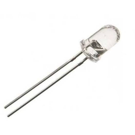 5mm Şeffaf Flaşör RGB LED - 2 Pin Uzun Bacak