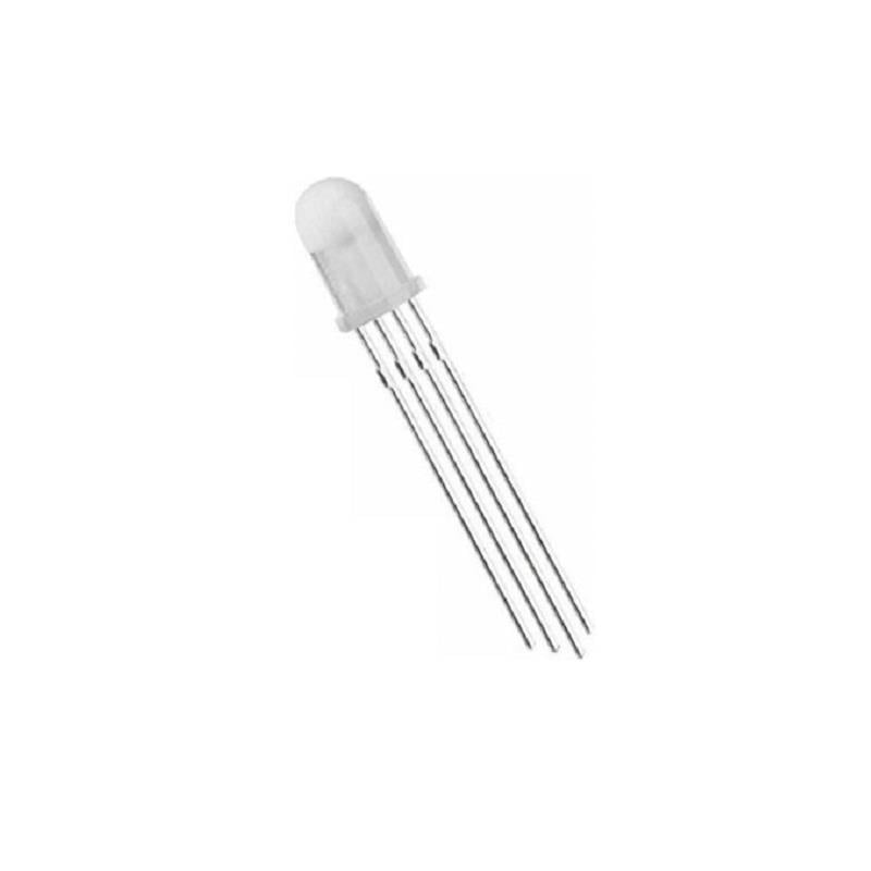 5mm Şeffaf RGB LED Katot 4 Bacaklı