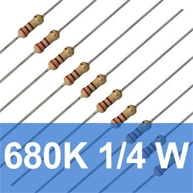 680K 1/4W Direnç (10 Adet)