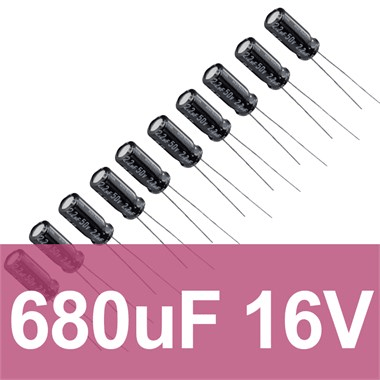 680uF 16V Elektrolitik Kondansatör (10 Adet)