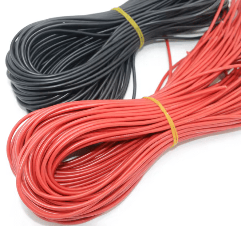 8AWG Kırmızı Silikon Kablo 1mt