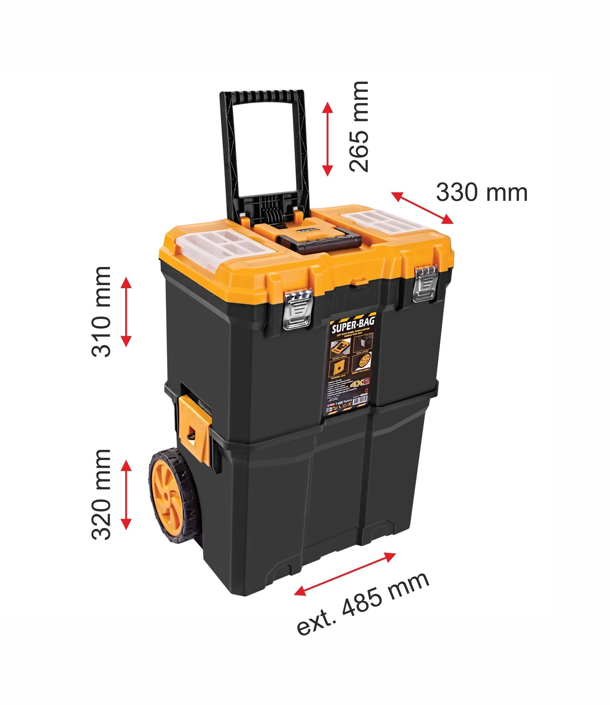 ASR-5039 Çift Katlı Tekerlekli Takım Çantası 