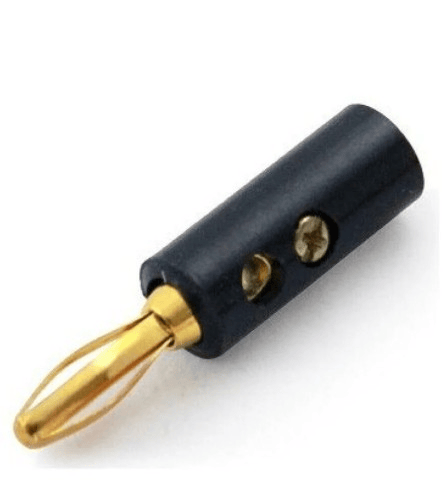 Banana Plug Konnektör - 4mm Siyah Born Klemens