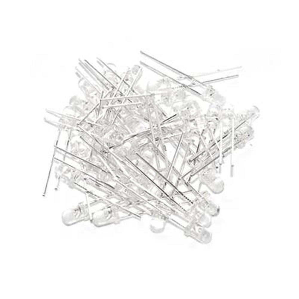 Beyaz Flaşör 2 Bacaklı LED 5mm 