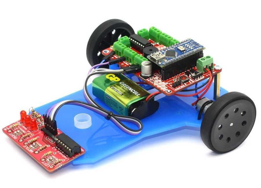Çigor Çizgi İzleyen Robot Kiti montajlı