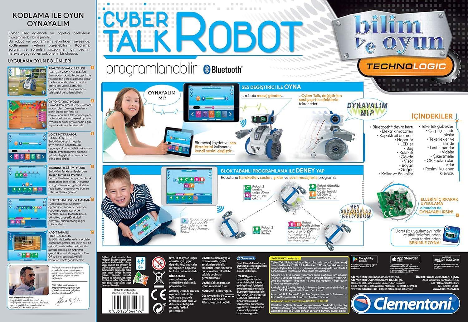 Clementoni 64447 Cyber Talk Robot Bilim Seti