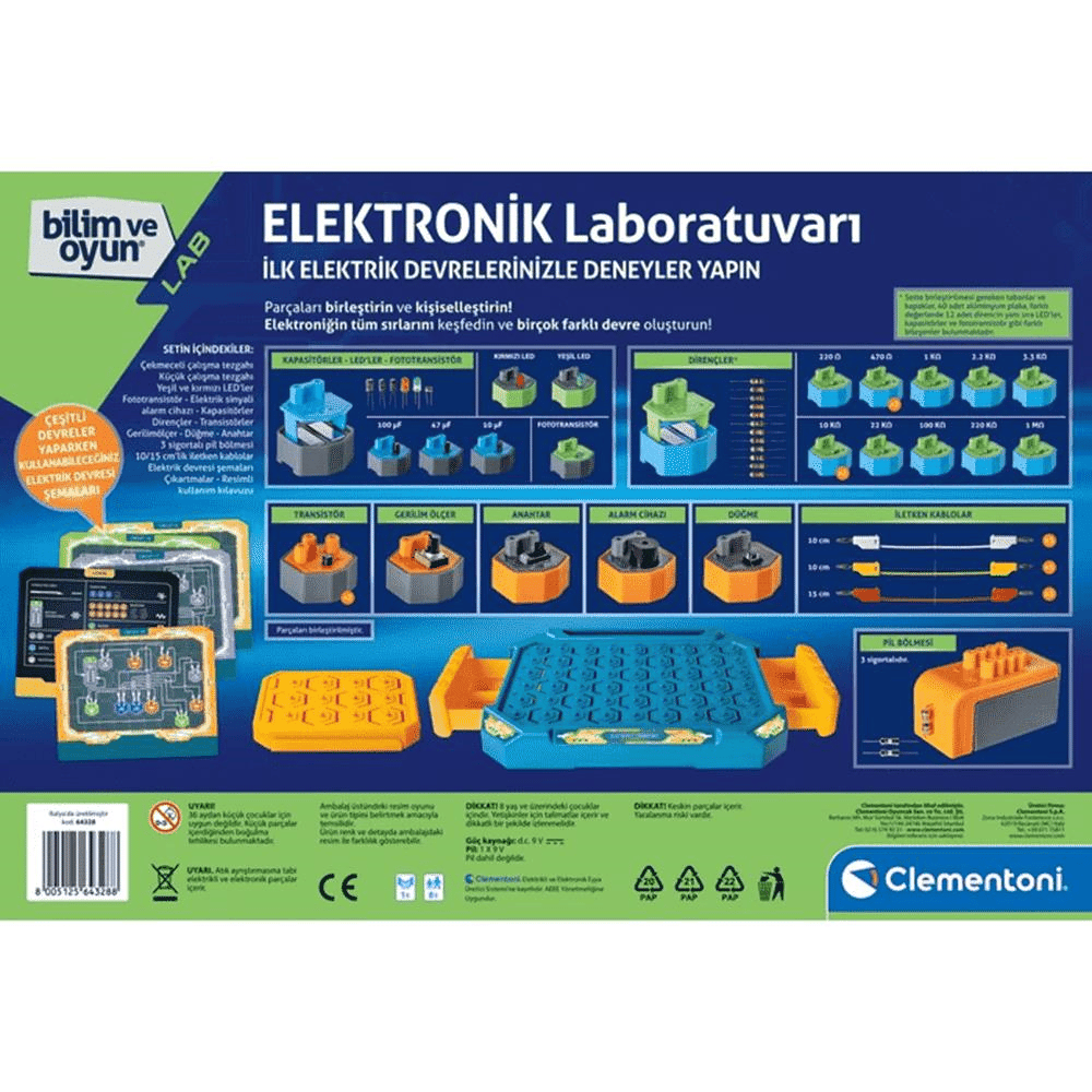Clementoni Bilim ve Oyun - Elektronik Laboratuvarı