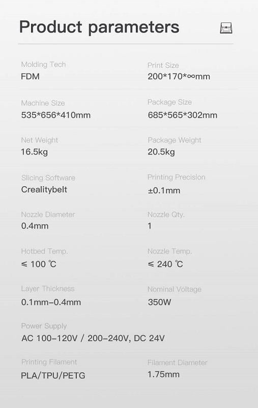 Creality CR-30 3 Boyutlu 3D Yazıcı Printer