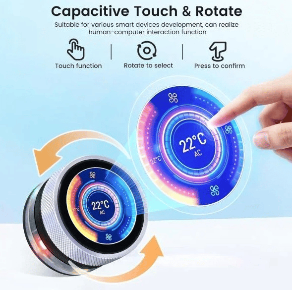 CrowPanel 1.28 İnç HMI Rotary ESP32 Yuvarlak Ekran